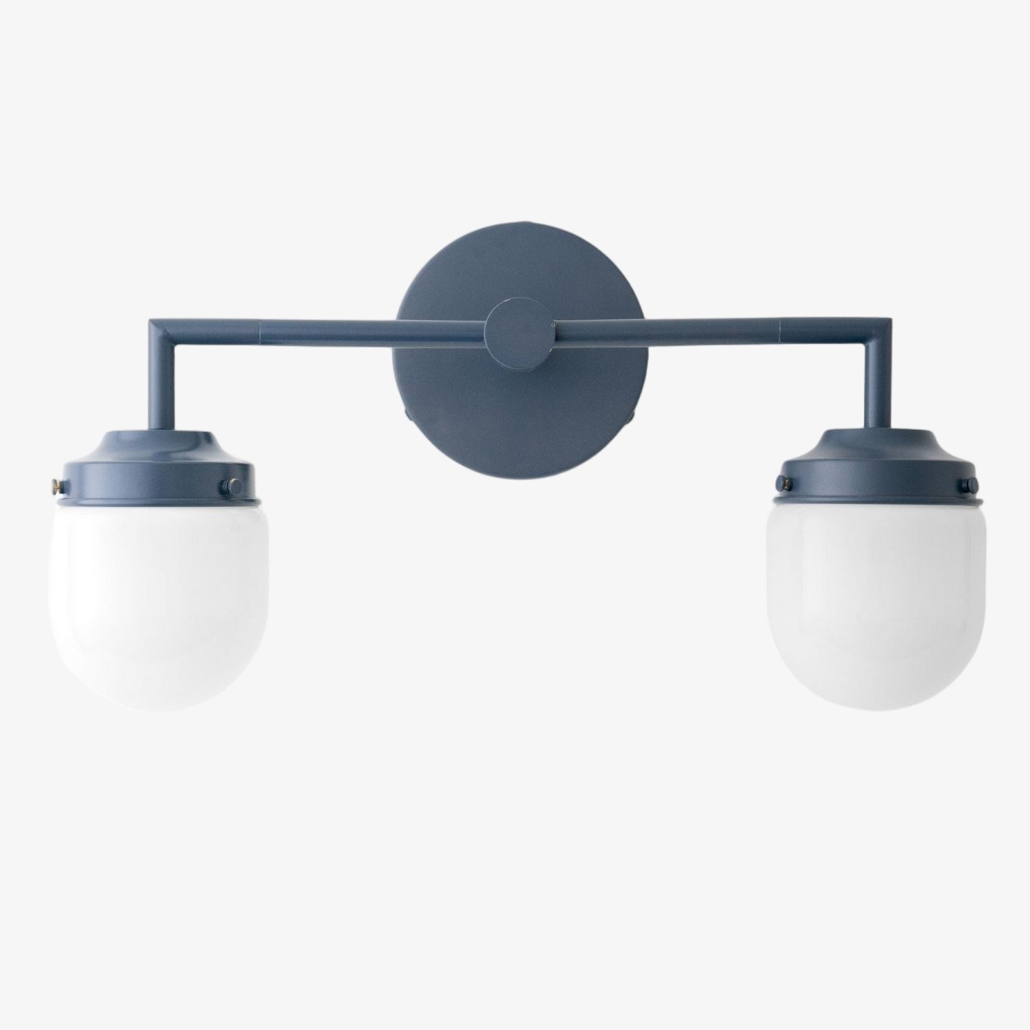 Opaalglas dubbele wastafellamp - Vintage stijl badkamer dubbele wandverlichting HL1665