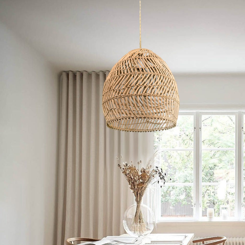 Rustieke Rieten Mand Rotan Kooi Hanglamp HL161