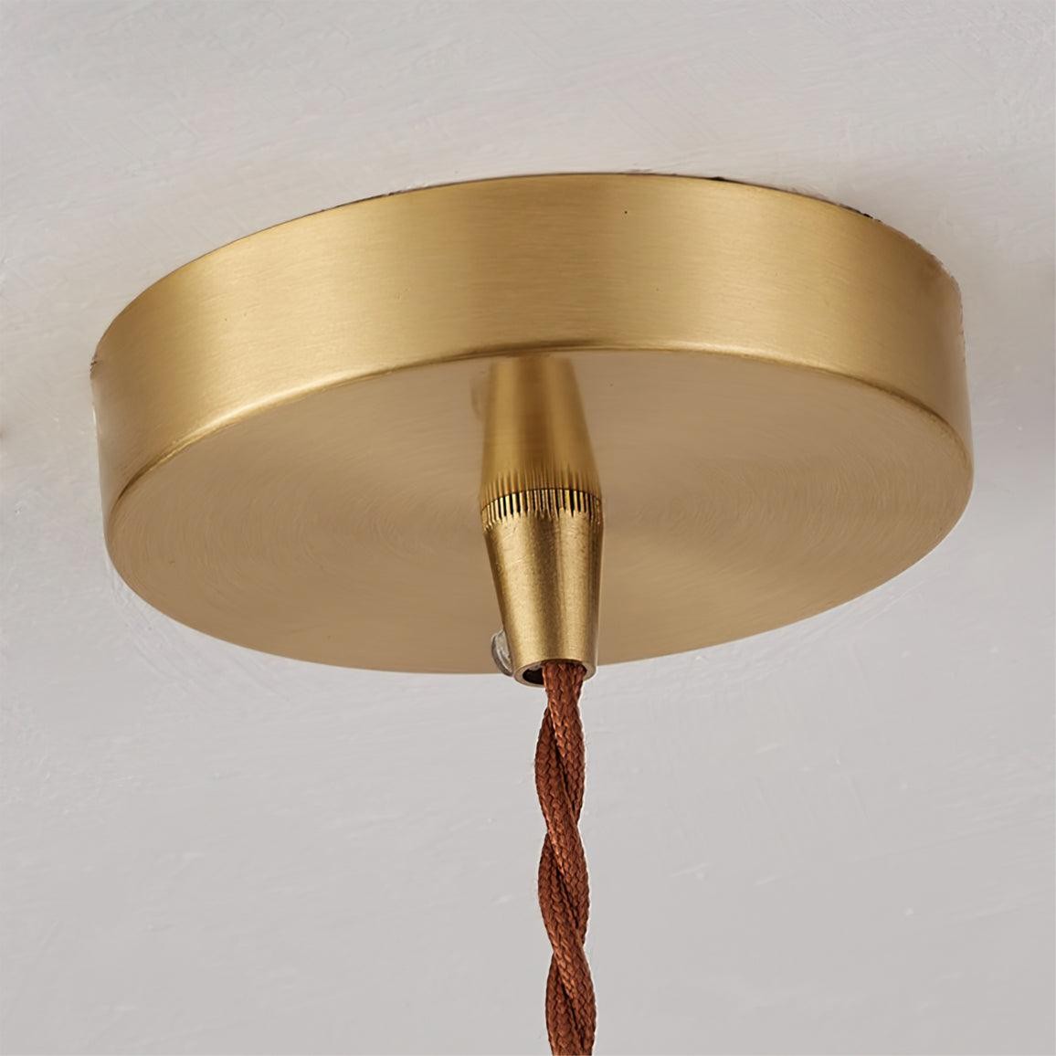 Hanglamp van notenhoutglas HL915