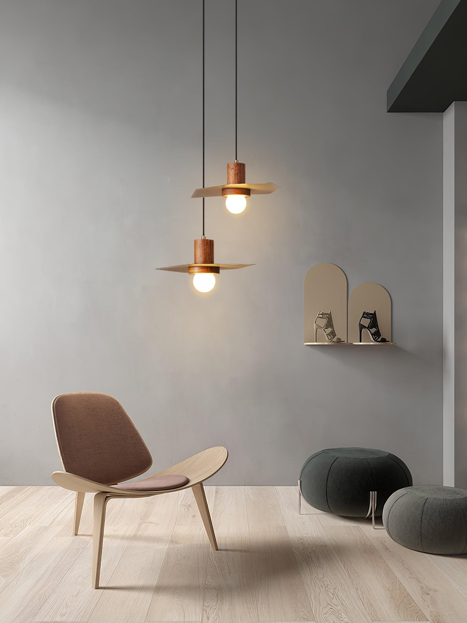 Walnoot Koper Jupiter Hanglamp HL983