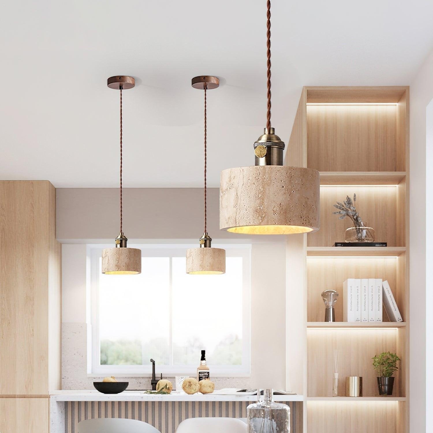 Alagusmo Minimalistische Travertin Hanglamp HL3445