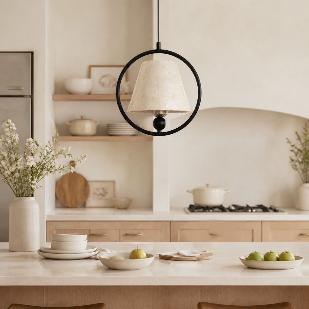 Shellure Sculpturaal Design Ring Hanglamp - Moderne Hanglamp voor Gezellige Interieurs HL3558