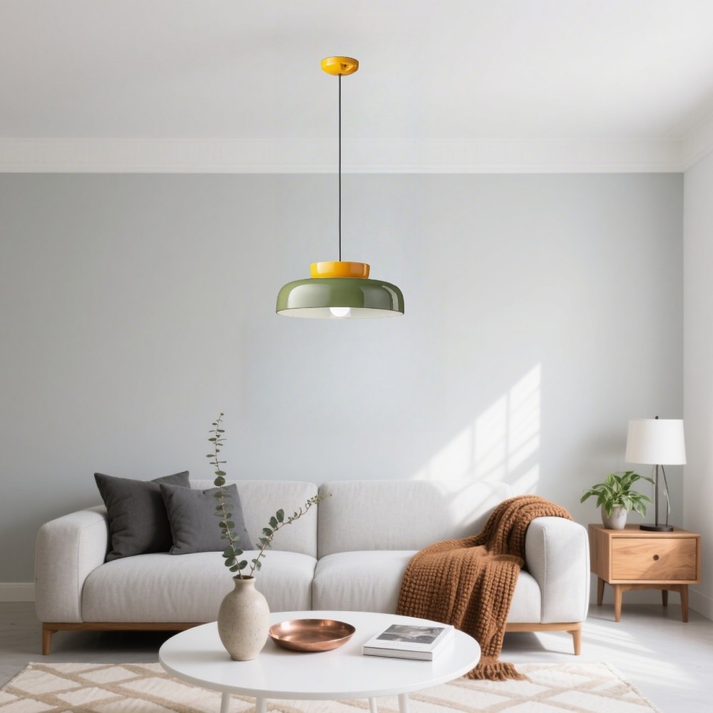 Macri Bauhaus hanglamp - middeleeuwse schijflamp voor keuken HL1327