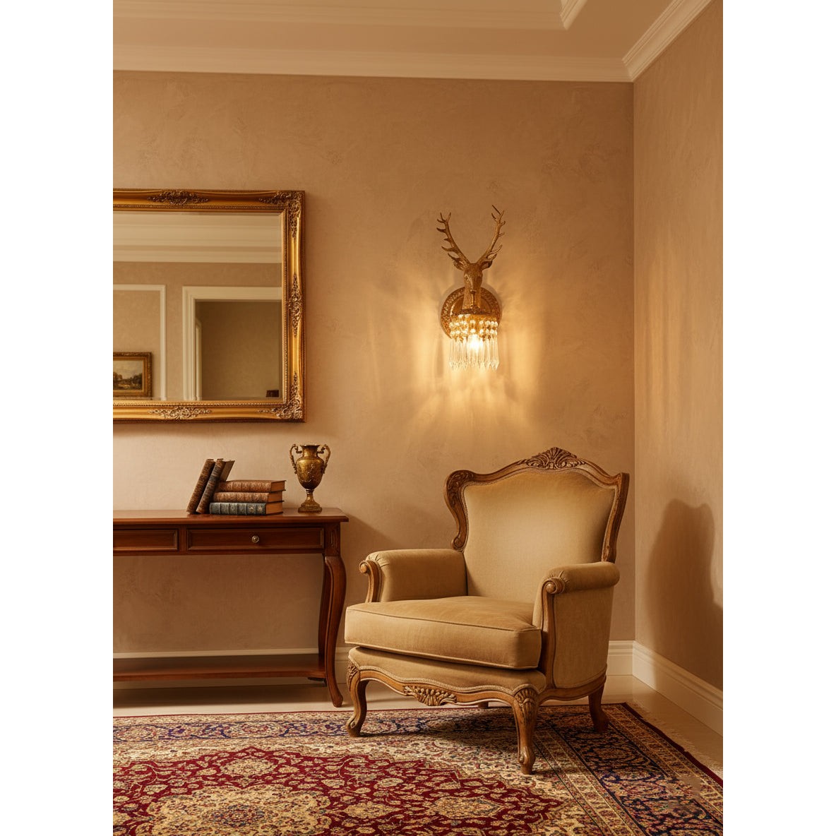 Wandlamp met geweikristal HL3293