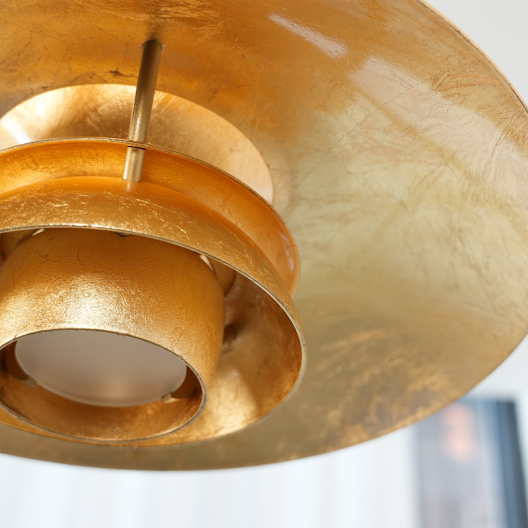 Hanglamp HL3315 met gouden folie