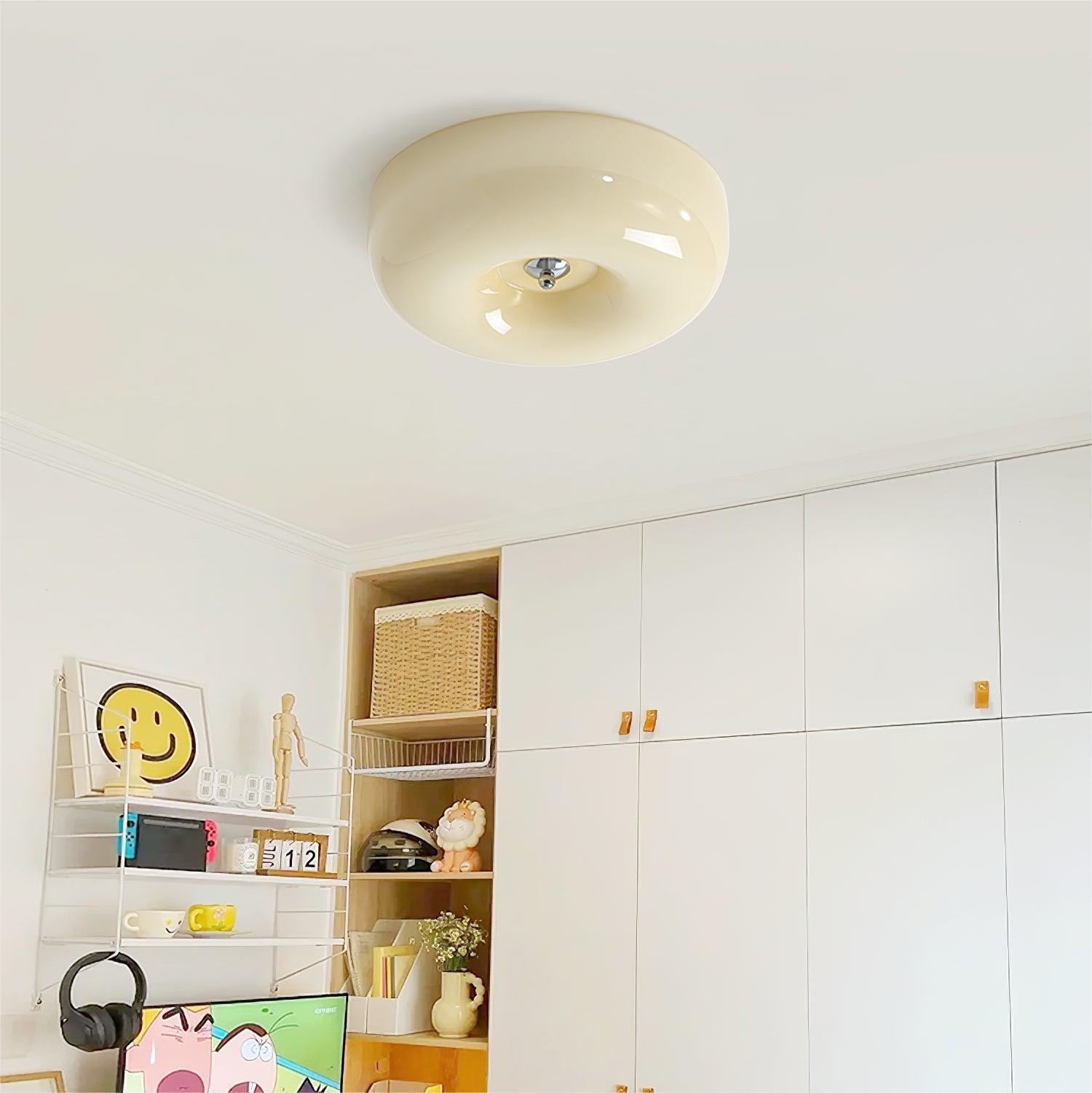 Art Deco Crème Pudding Plafondlamp HL203