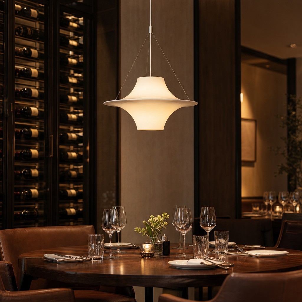 Saebery UFO-vormige hanglamp - Elegant ontwerp, ideaal voor keuken of werkruimte HL3606