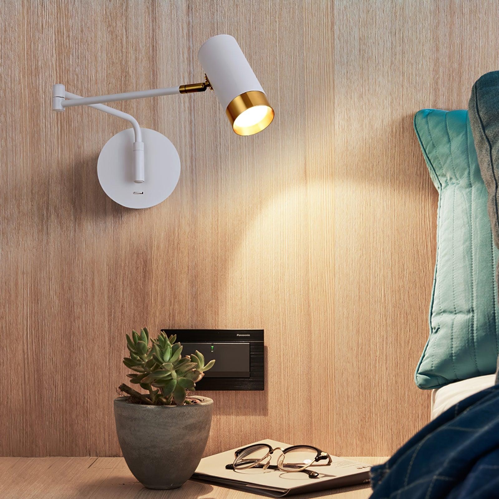 Moderne industriële telescopische, draaibare, verstelbare zwenkarm wandlamp HL780