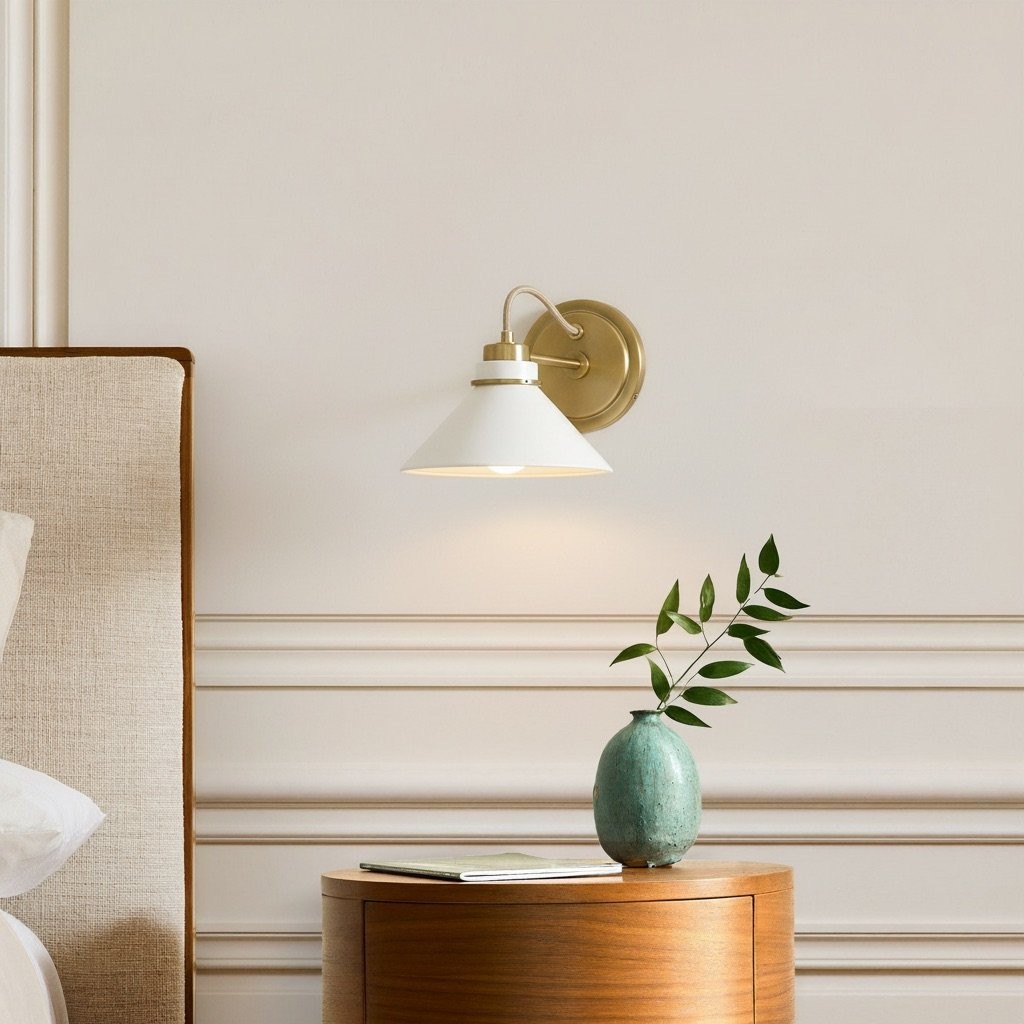 Aurenza Sconce – Landelijke wandlamp met metalen accenten voor gezellige ruimtes HL1648