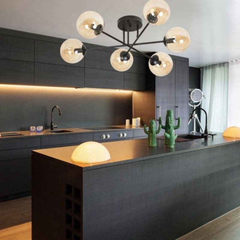 Brendi 6B Glazen Bol Plafondlamp