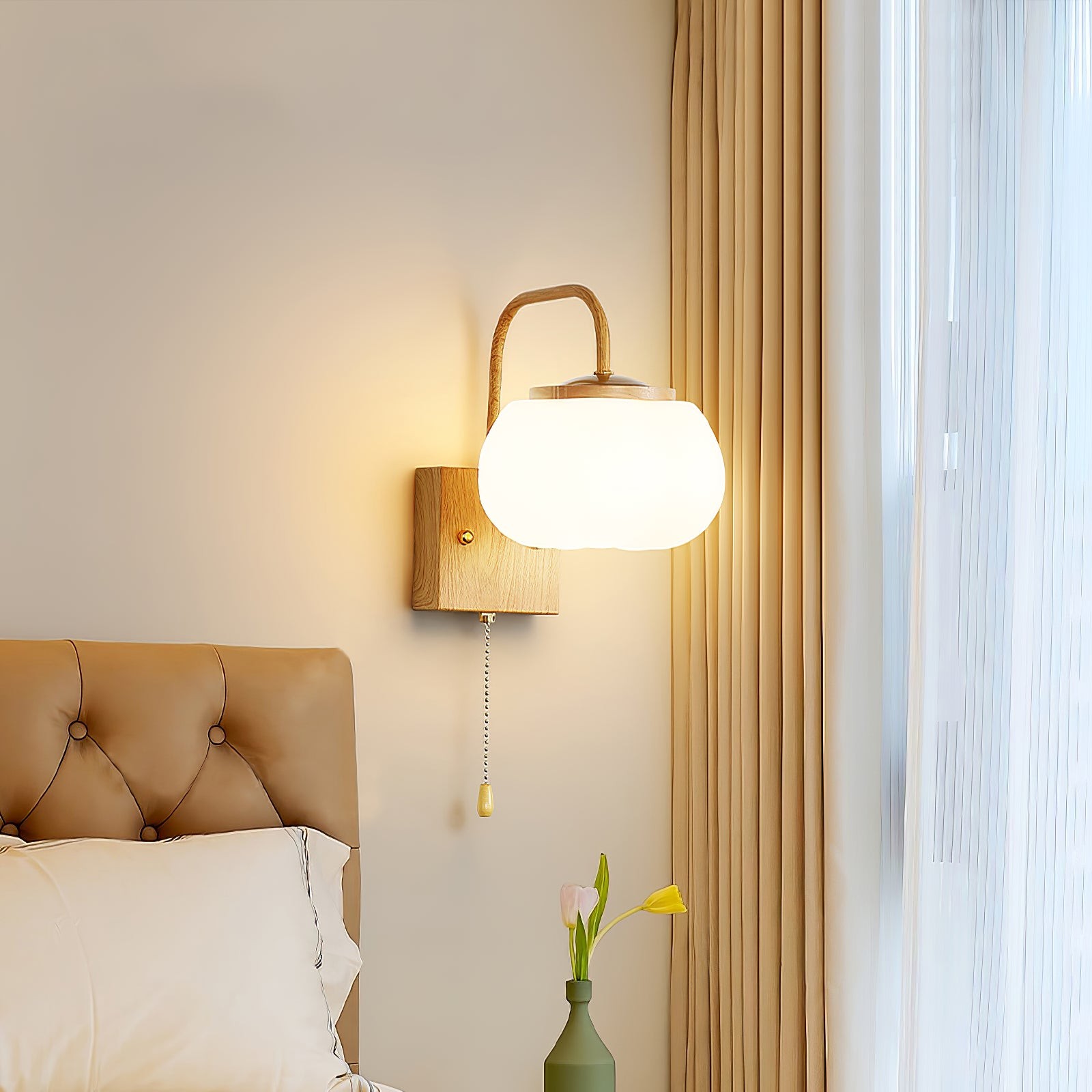 Kapok bloem wandlamp HL2972