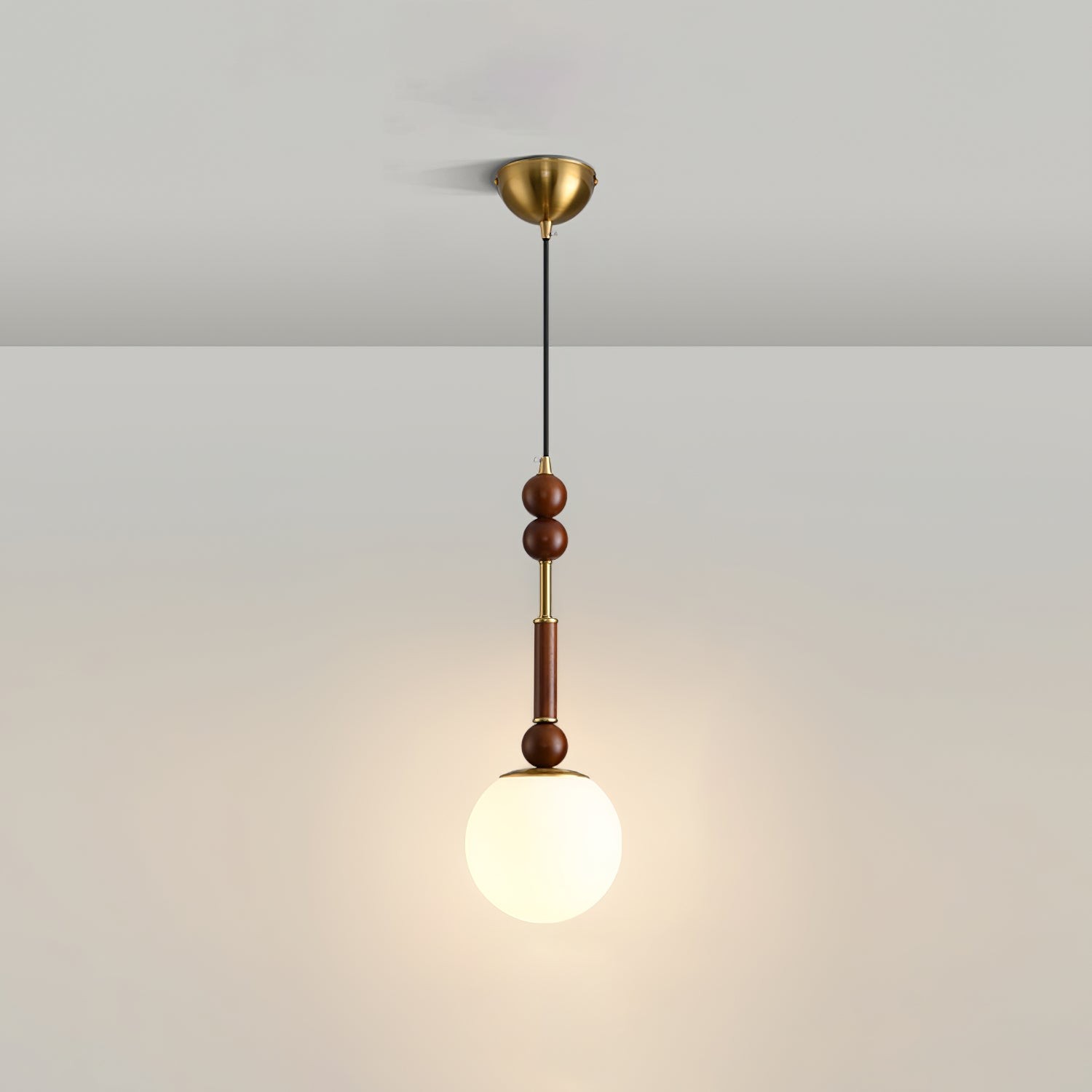 Retro massief houten serie hanglamp HL770