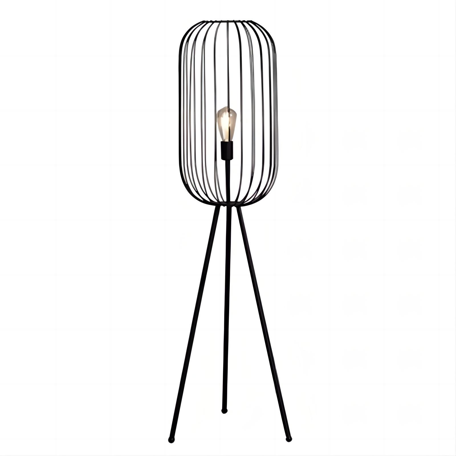 Industriële ijzeren streep kooivloerlamp HL128