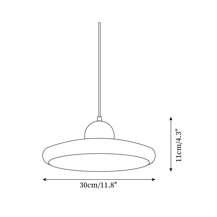 Moderne minimalistische houten travertijn schijf hanglamp HL586
