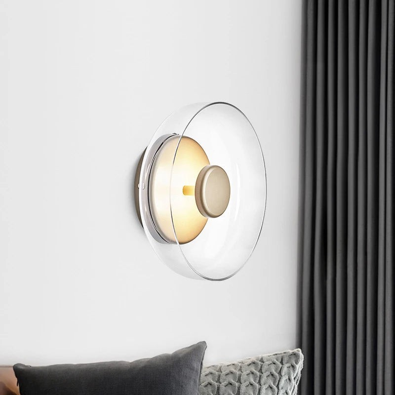 De Shimmering Glow Premium Minimalistische Messing Wandlamp HL3401