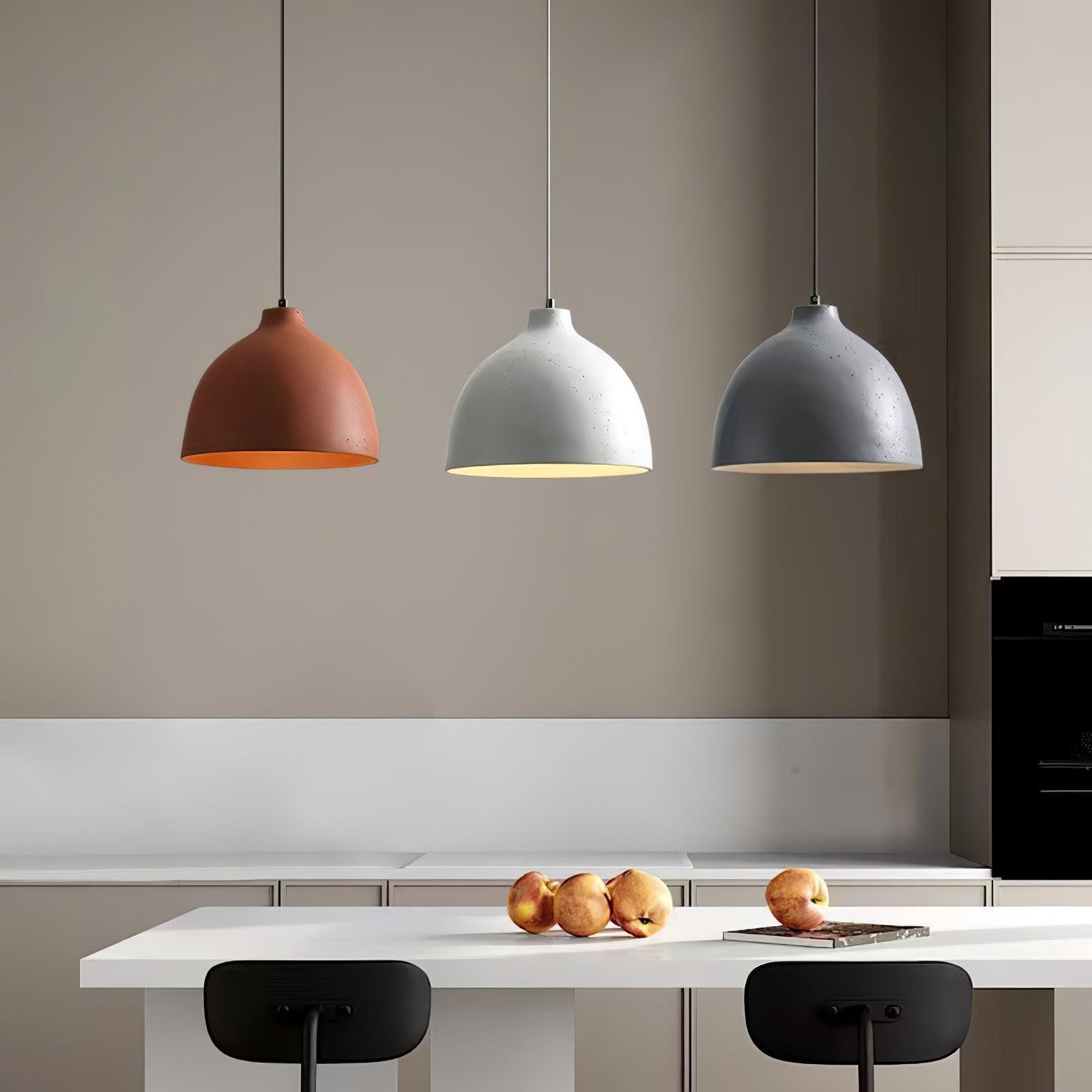 Moderne minimalistische industriële harskom LED hanglamp HL788