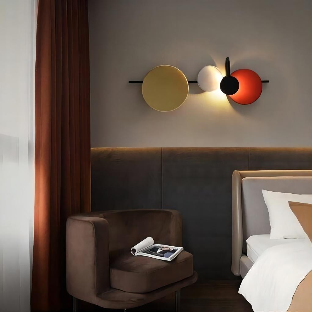 Moderne Kleurrijke Ronde PLANET Wandlamp