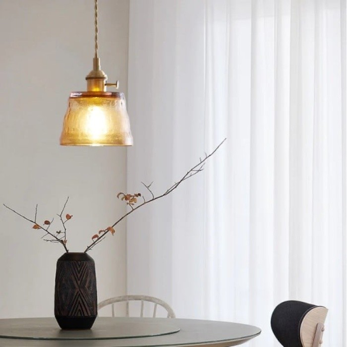 Nordic Cup Messing Glazen Hanglamp HL262