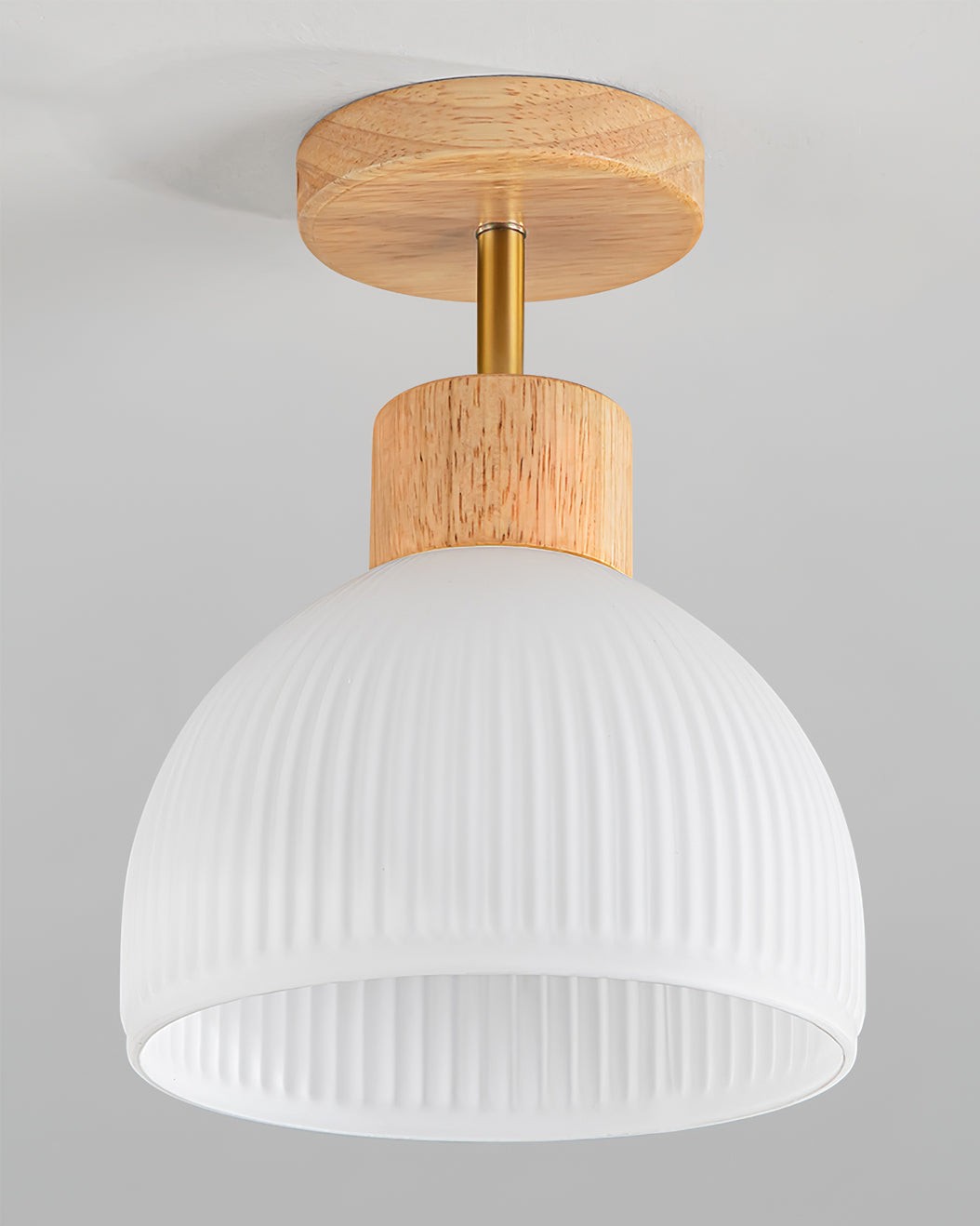 LED-plafondlamp in Scandinavische houtstijl HL387