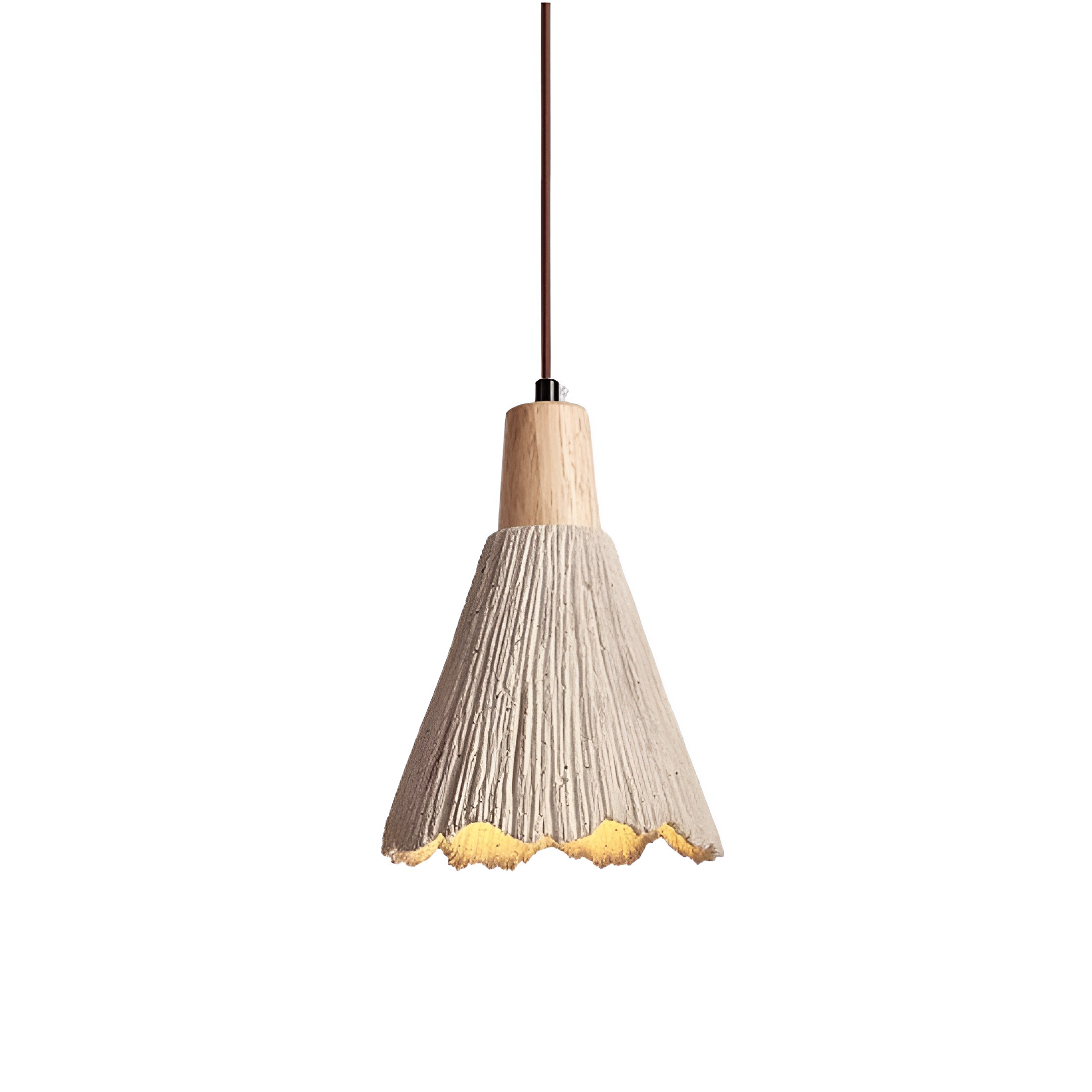 Crème retro Wabi-Sabi LED hanglamp HL3472