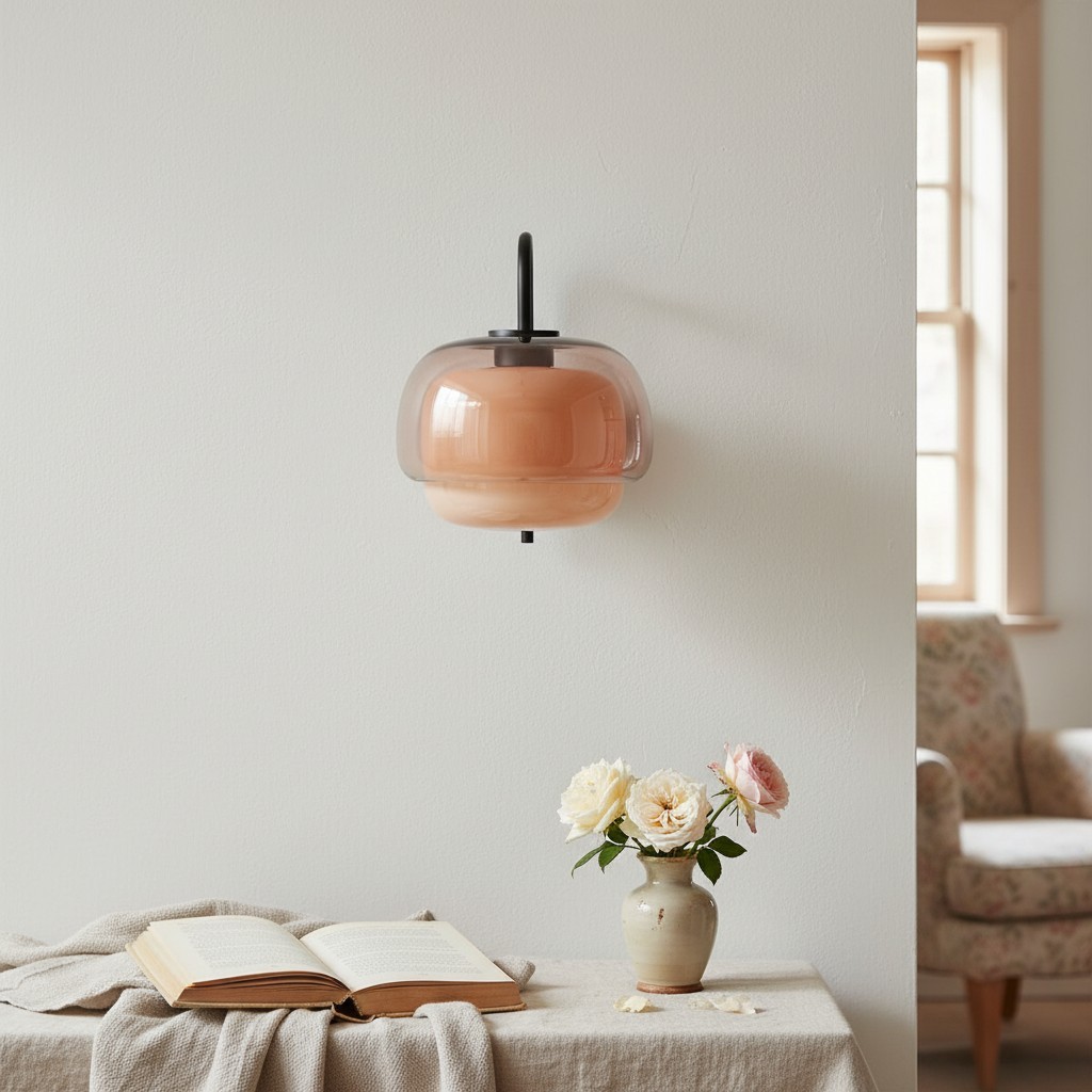 Clinco Mushroom Glazen Wandlamp - Moderne Verlichting voor Woonkamer en Slaapkamer HL1777