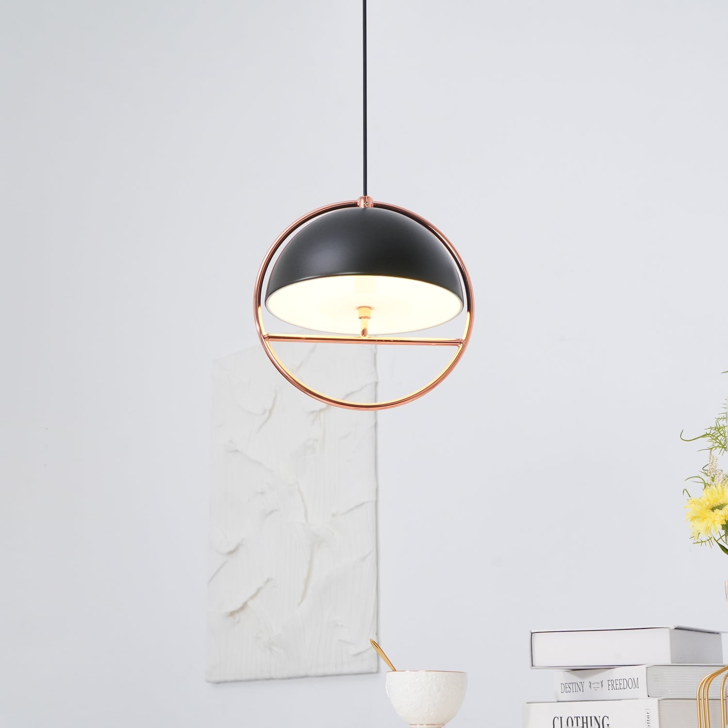 Nordic Halfronde Ring Metalen Hanglamp HL550