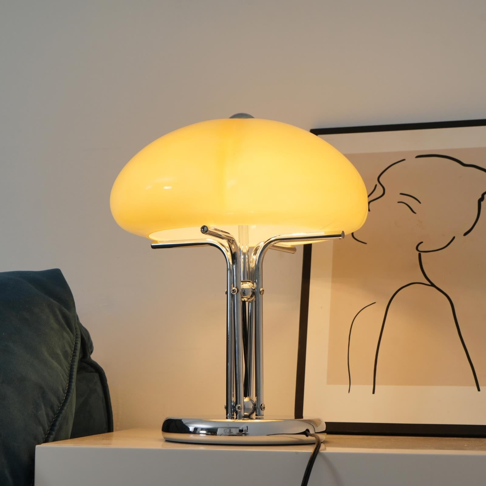 Hoogwaardige slaapkamer nachtkastje paddestoel glazen tafellamp HL508