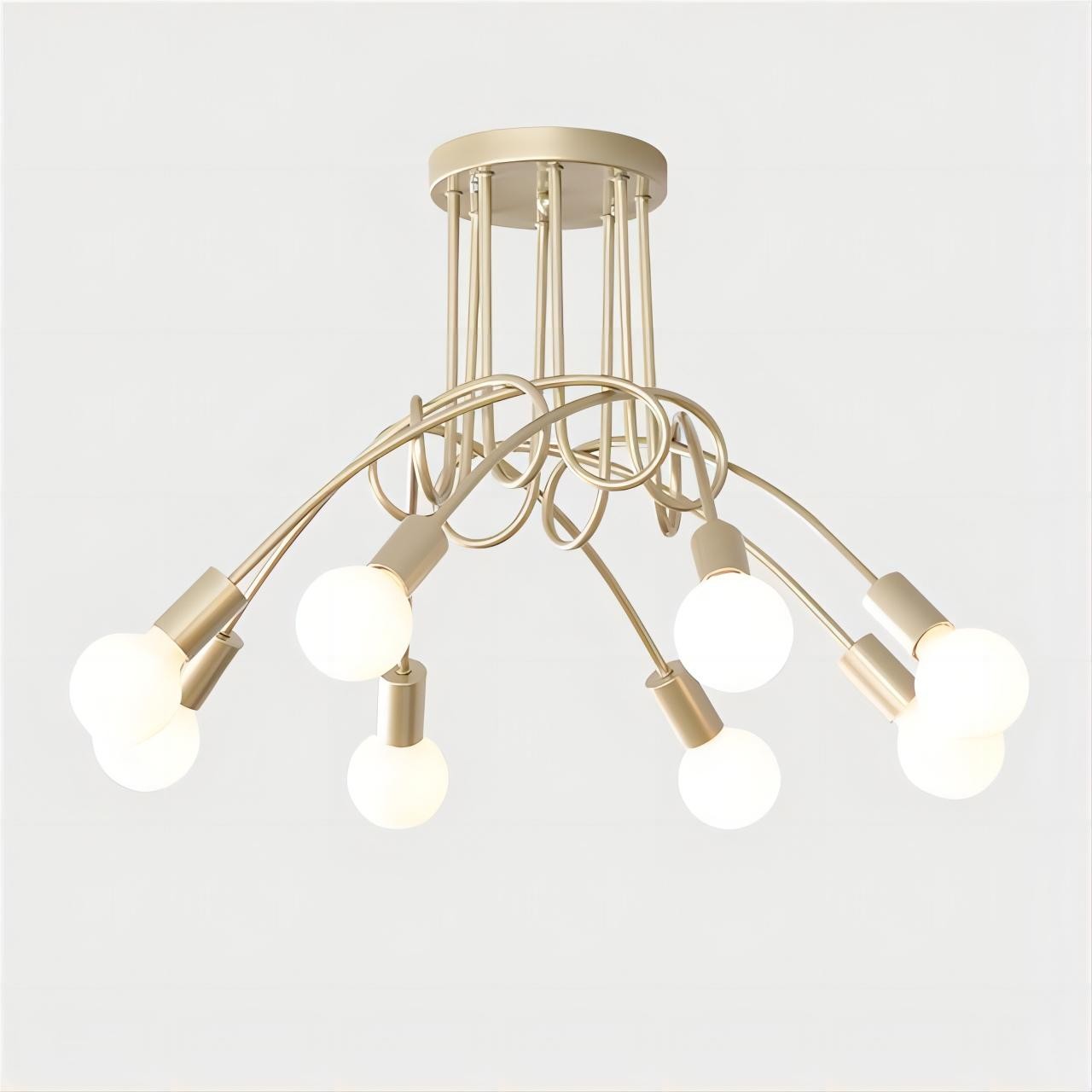 Scandinavische creatieve twist multi head kroonluchter HL174
