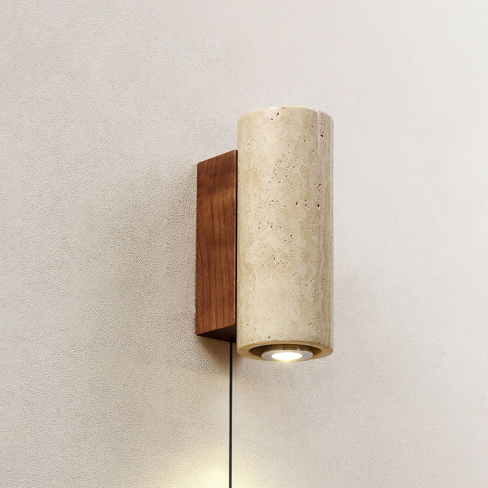 Vintage Marmeren Travertijn Wandlamp HL380