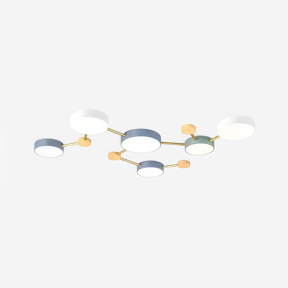 Nordic ronde LED plafondlamp - houten taklamp voor slaapkamer HL1347