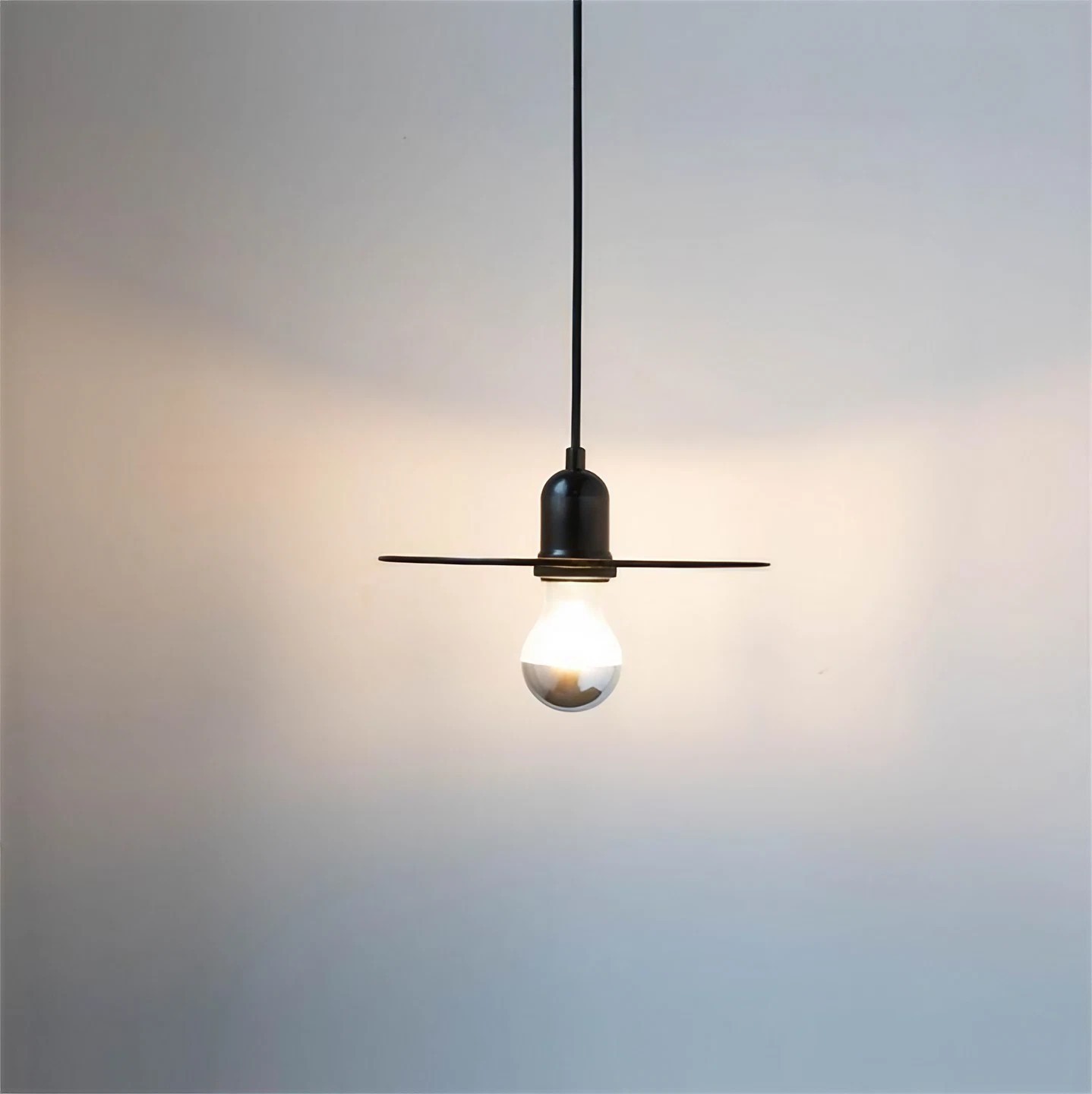 Moderne Rookgrijze Hat Glas Hanglamp HL18