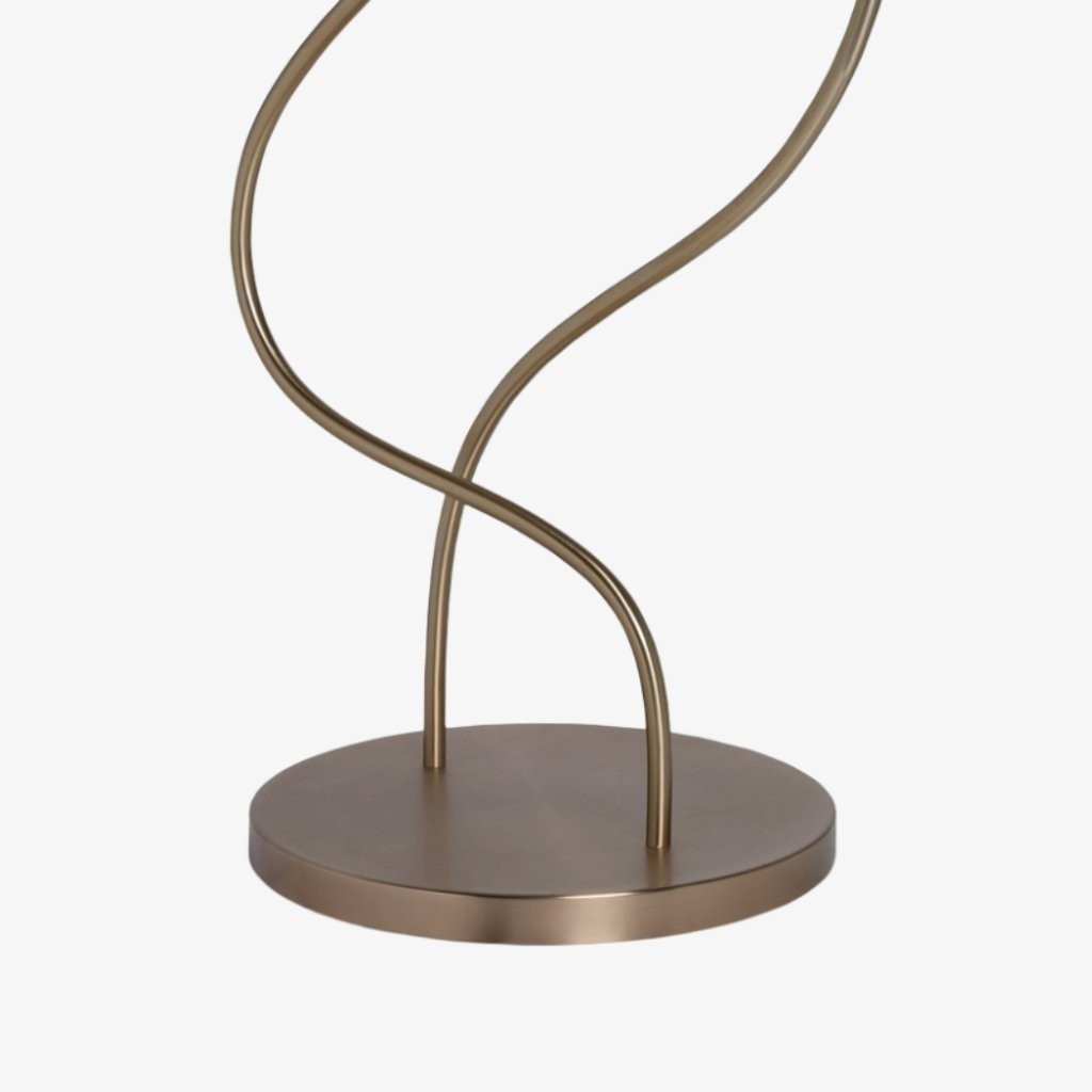 Kysara vloerlamp met dubbele steel en bloemmotief, geschikt voor plaatsing in de woonkamer, slaapkamer of studeerkamer HL1884