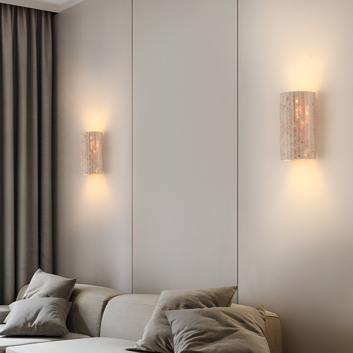 Solaro Travertine Tuin Buiten Wandlamp HL1282