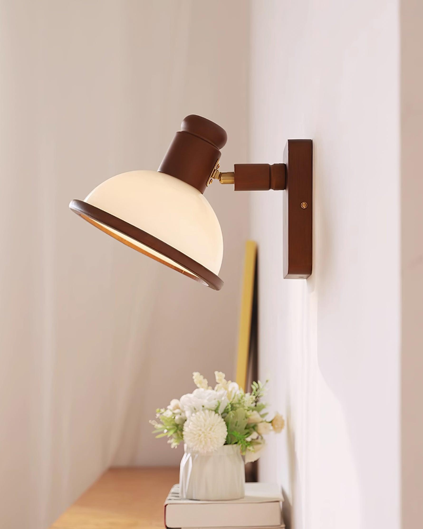Moderne houten verstelbare leeslamp voor naast het bed HL528