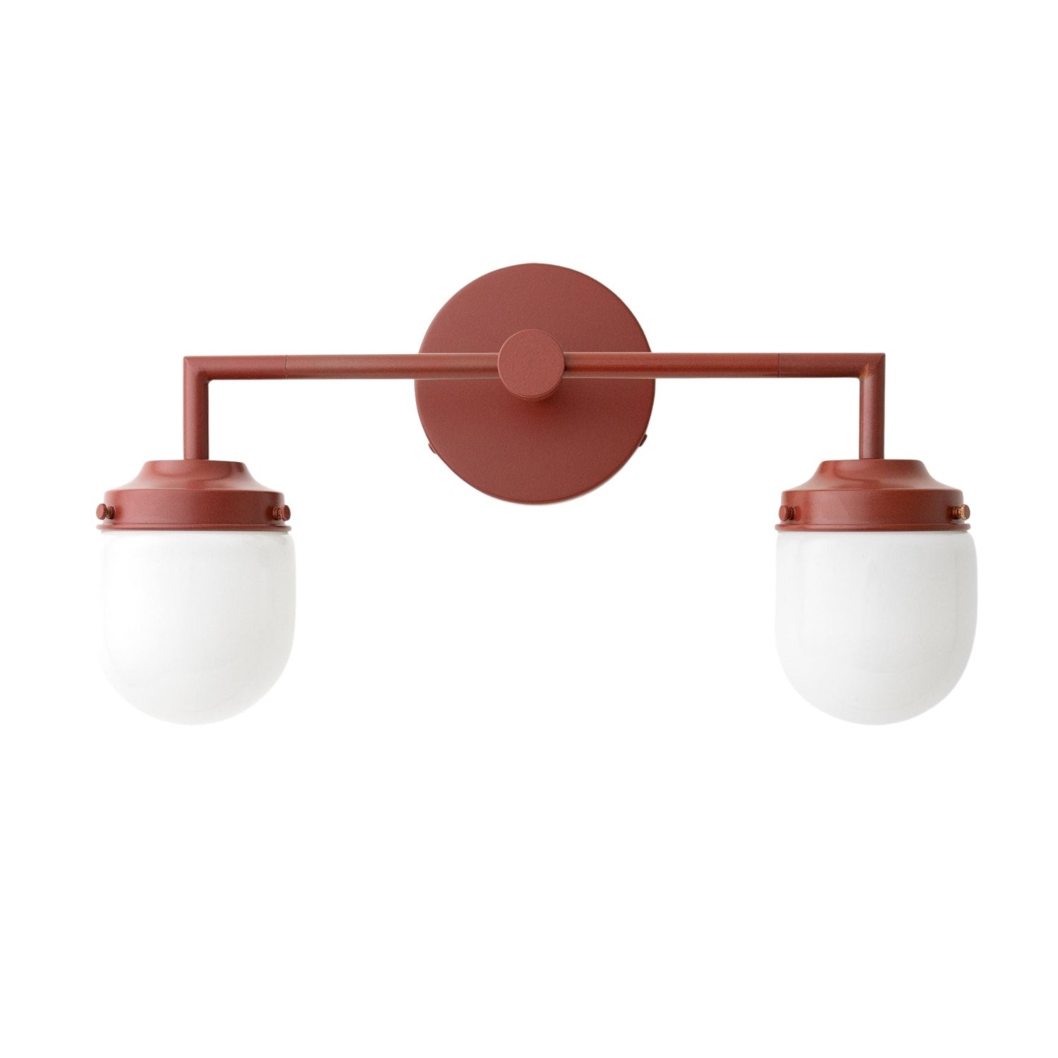 Opaalglas dubbele wastafellamp - Vintage stijl badkamer dubbele wandverlichting HL1665