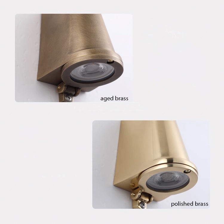 Bluebell Messing Buiten Regenbestendige Wandlamp HL1037