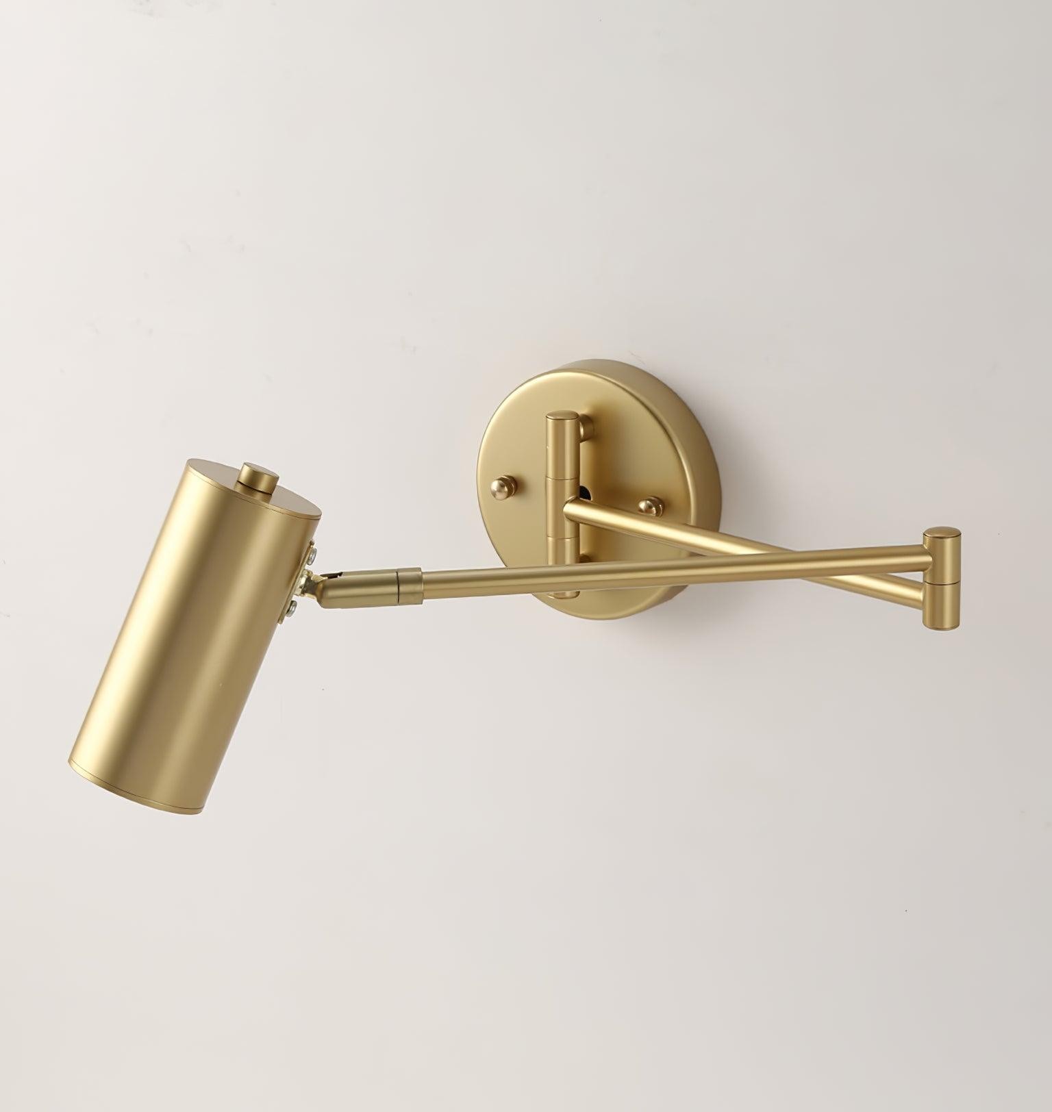 Moderne metalen cilindervormige wandlamp met zwenkarm HL1076