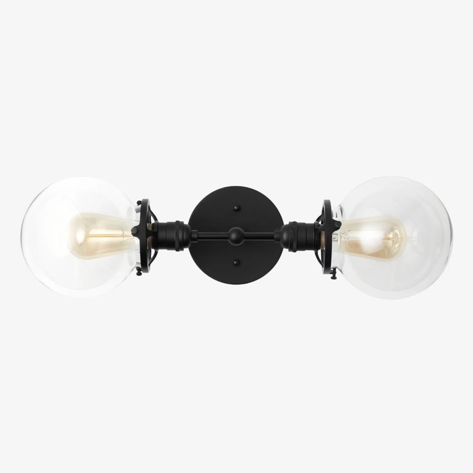 Lumio Globe Industriële Badkamerverlichting - Moderne Dubbele Bol Wandlamp HL1705