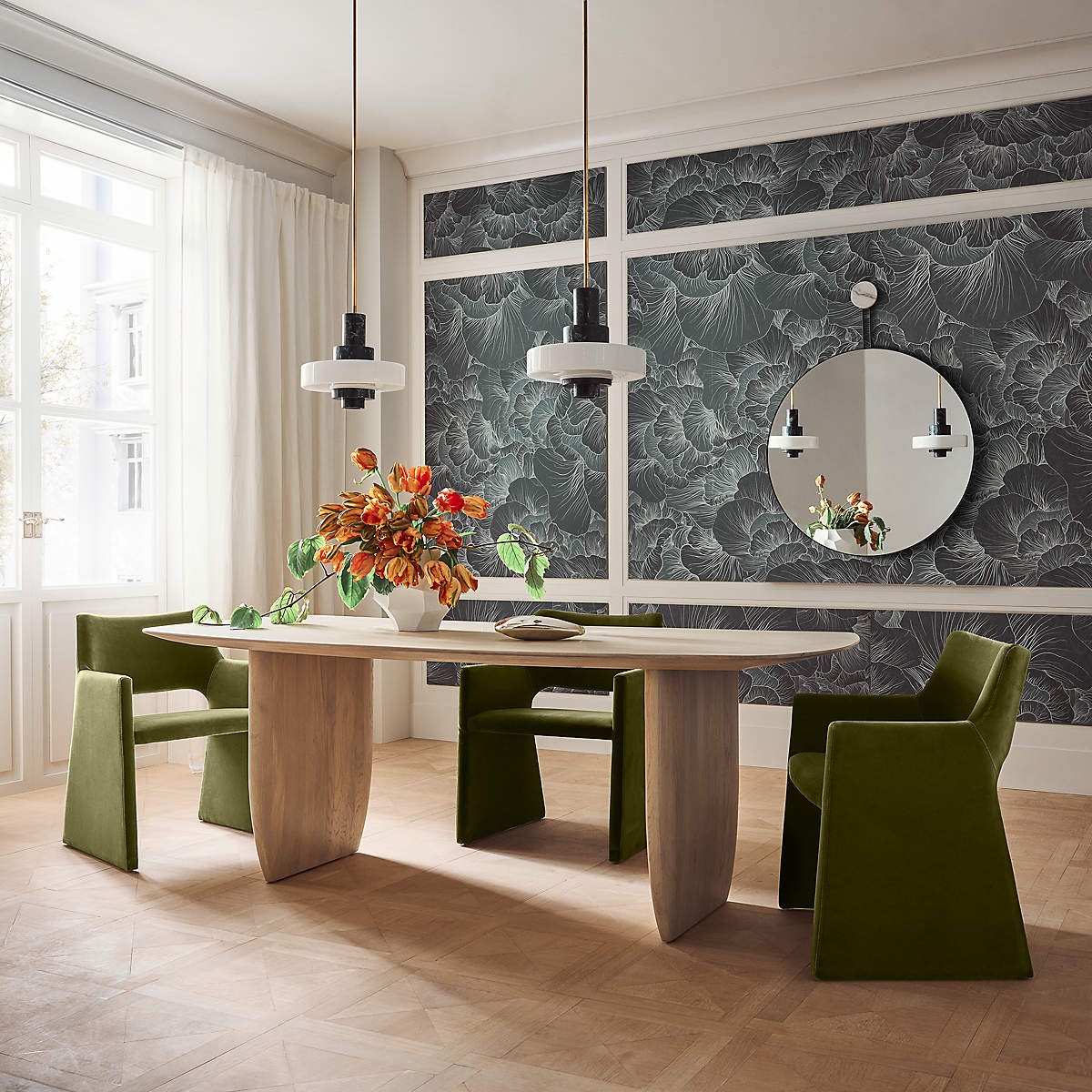 Mercury Green Marble hanglamp HL3260