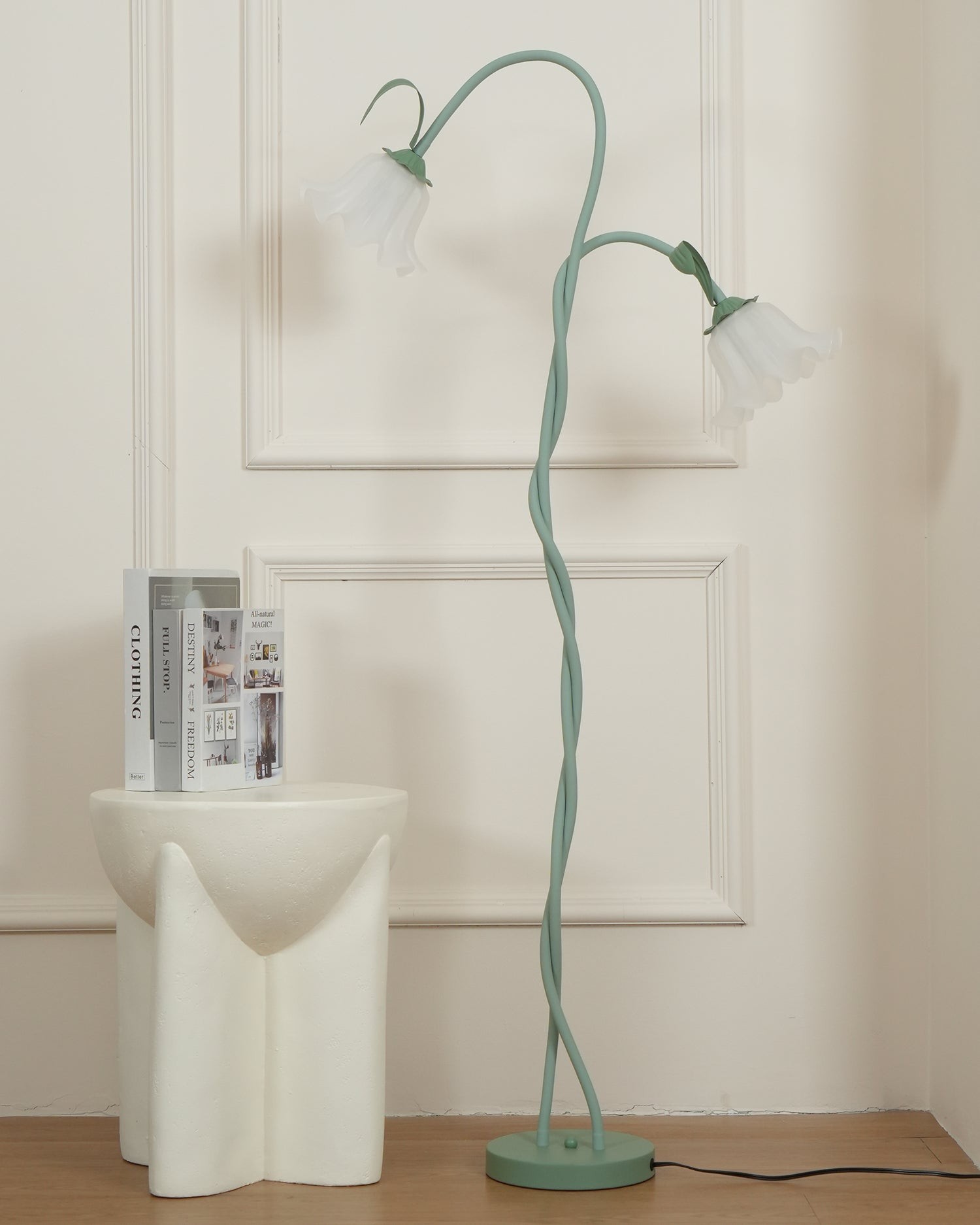 Creatieve multi-kops wikkelbloemvormige vloerlamp HL403