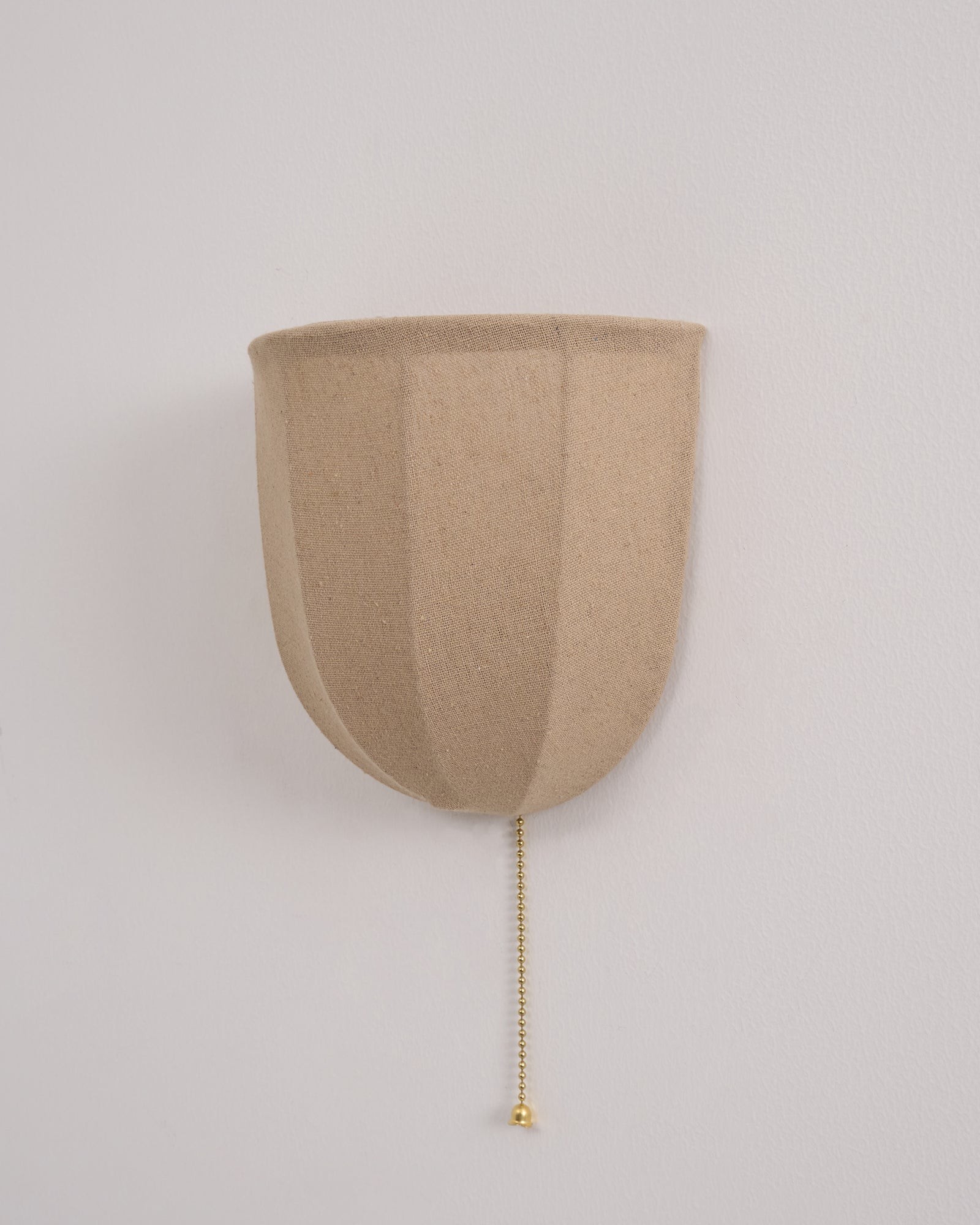 Fablune linnen wandlamp - moderne wandlamp met stoffen kap en textuur voor de woonkamer HL1134