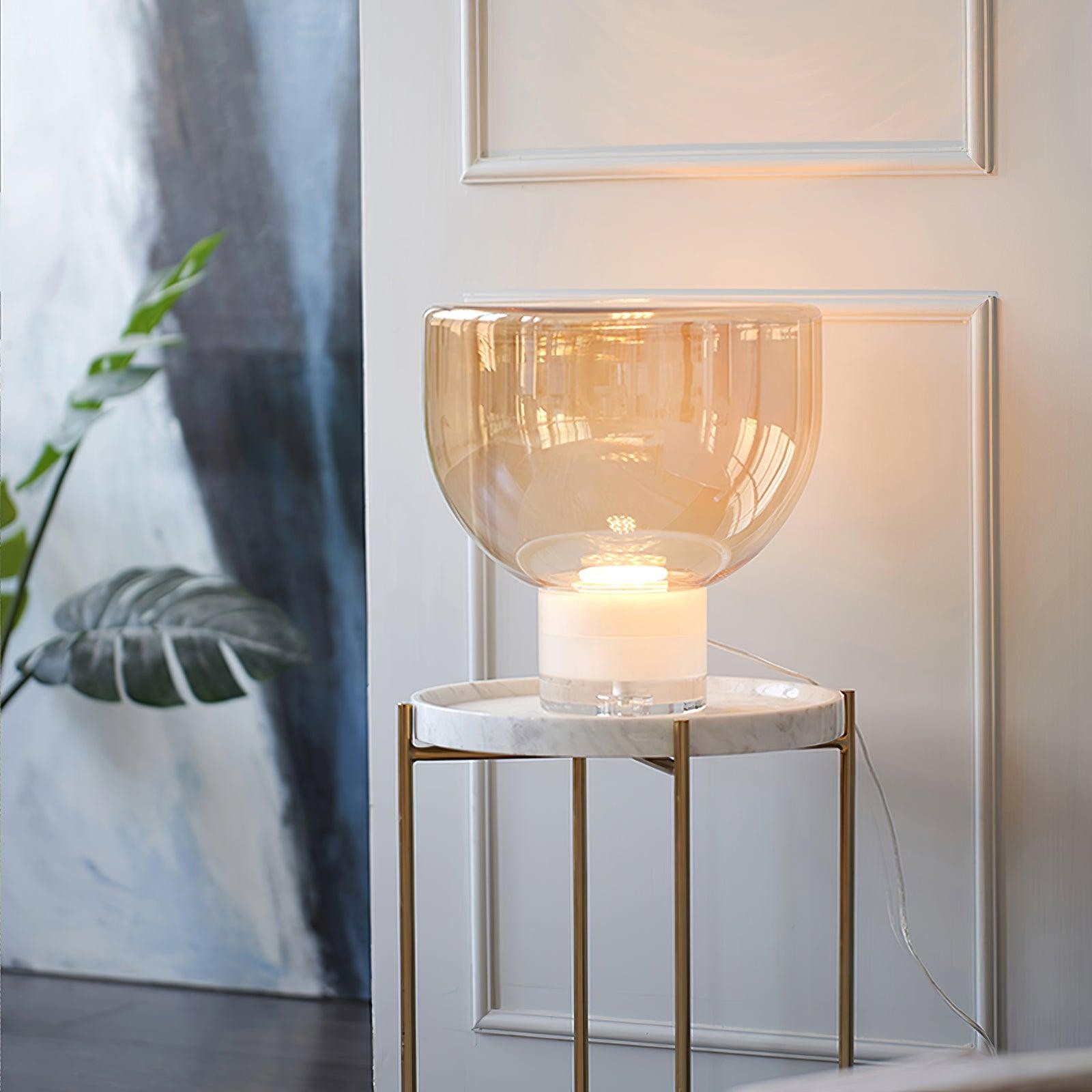 Nordic Eenvoudige Moderne Luxe Glazen Tafellamp Voor Studeerkamer HL342