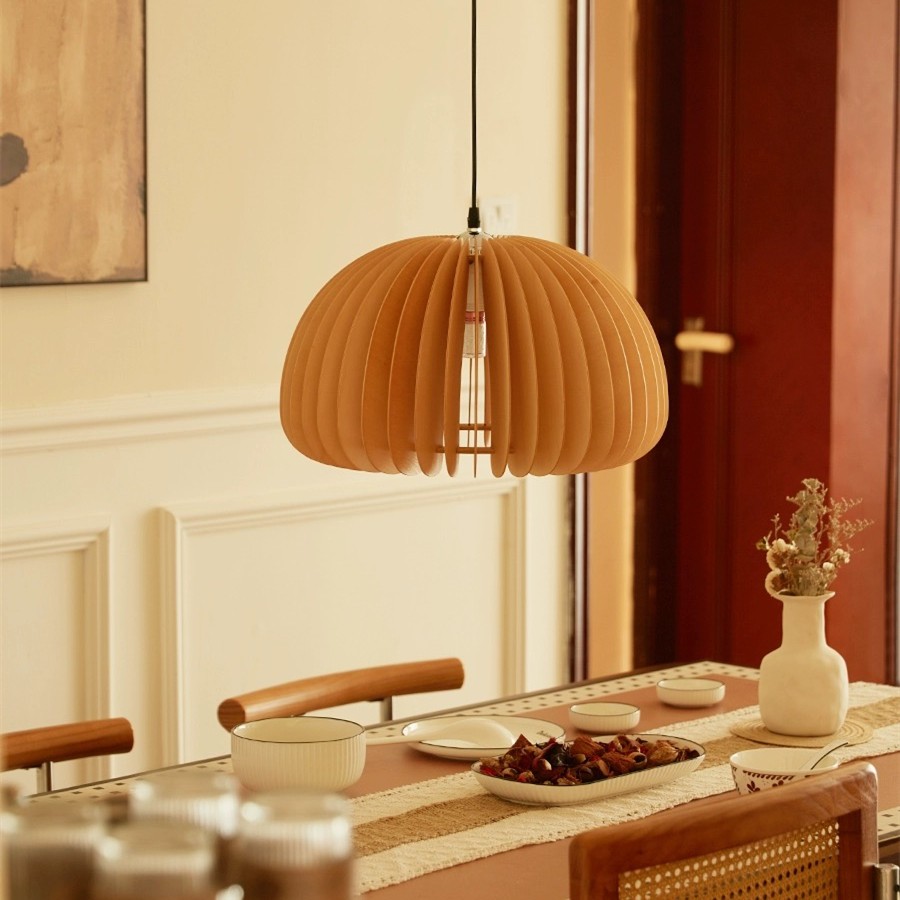 Creatieve Houten Pompoen Hanglamp HL77
