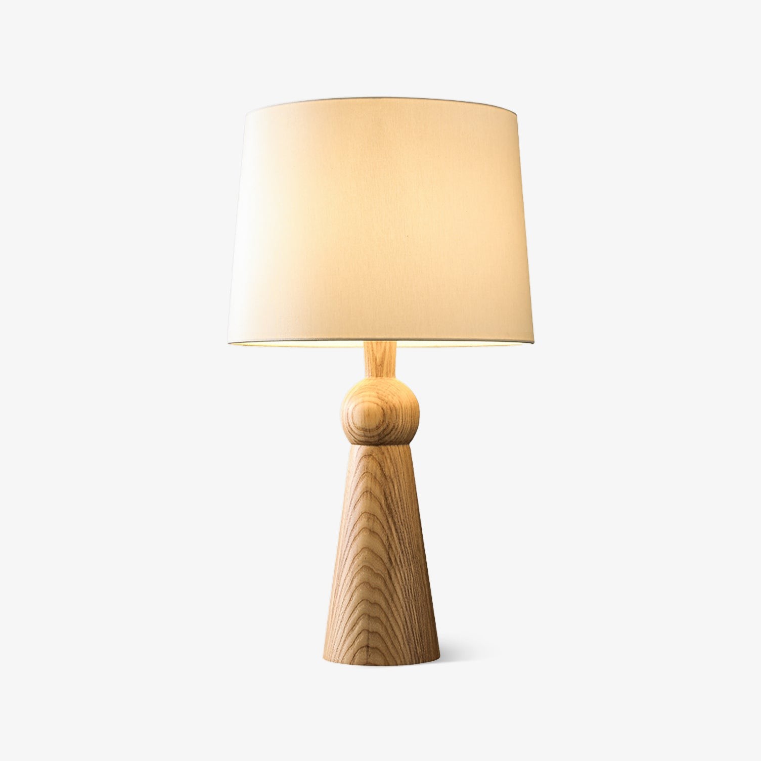Nordic Retro Massief Houten Stoffen Tafellamp HL372