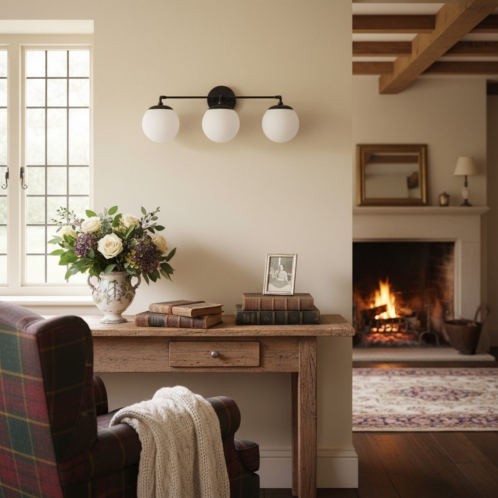 Glorica Glazen Wandlamp - Moderne Vintage Badkamerlamp HL1738