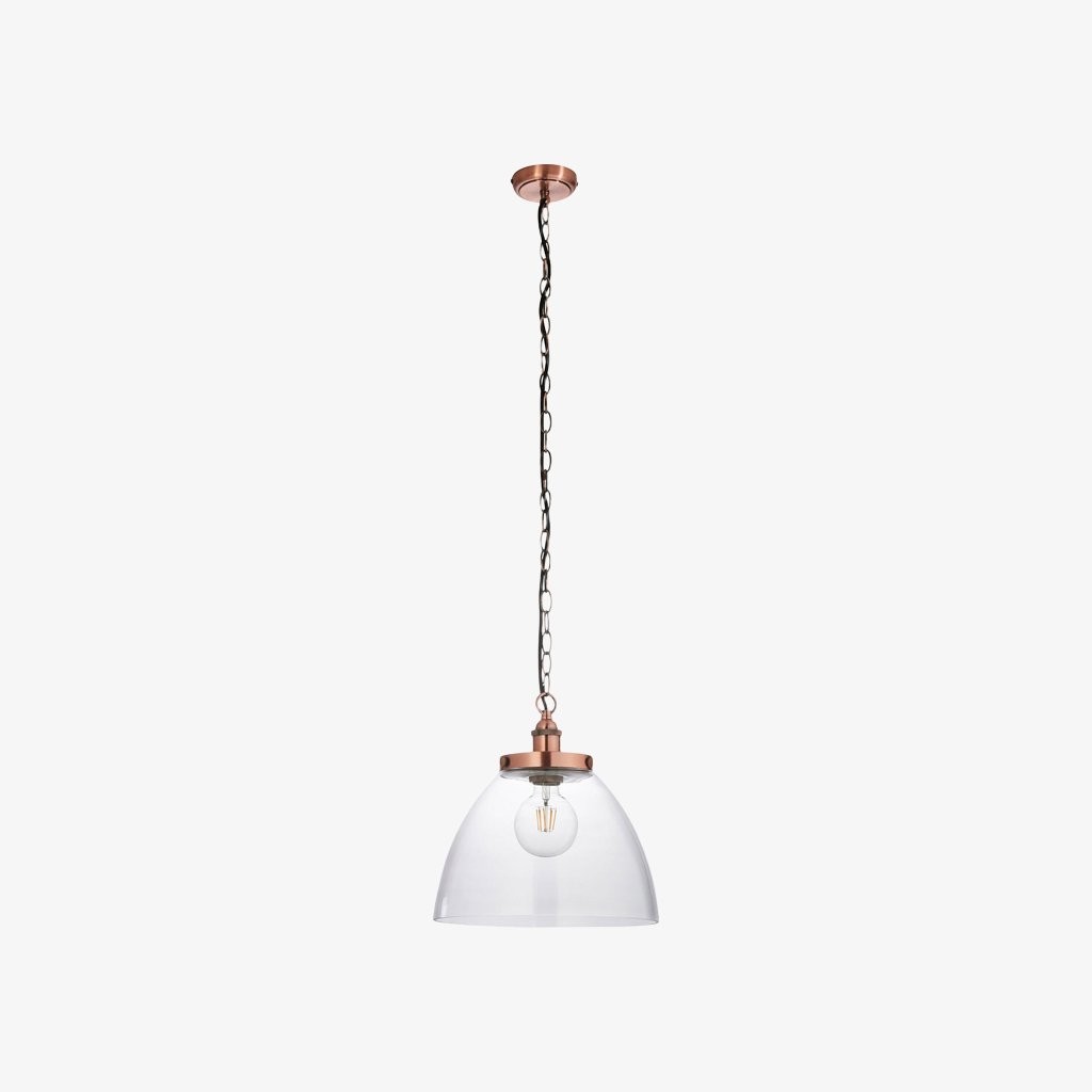 Novera Art Deco Dome hanglamp met in hoogte verstelbare glazen kap - Woonkamer HL2207