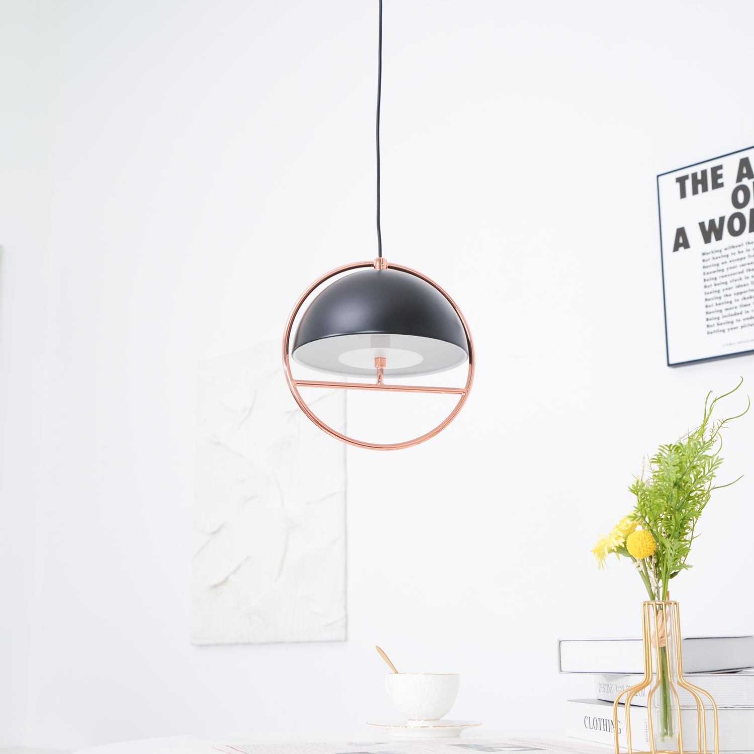 Nordic Halfronde Ring Metalen Hanglamp HL550