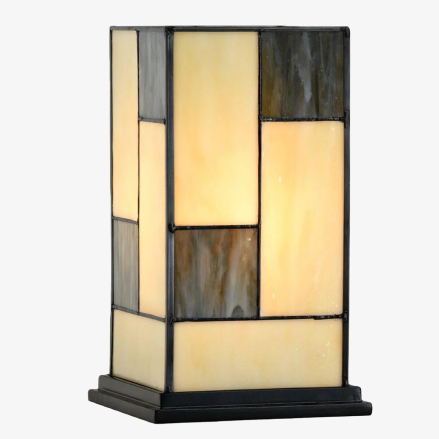 TF Manchester vierkante tafellamp - Klassiek glas voor woonkamer en slaapkamer HL2218