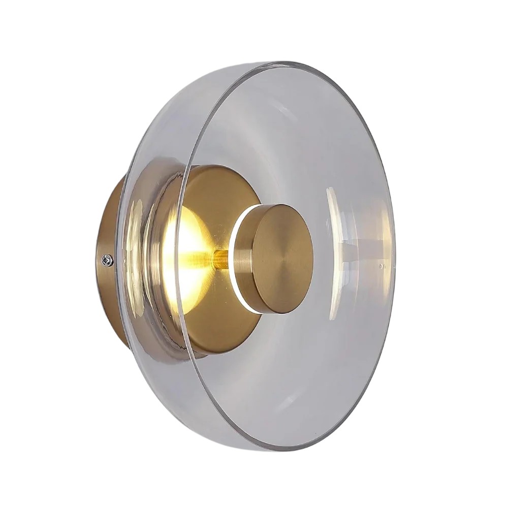 De Shimmering Glow Premium Minimalistische Messing Wandlamp HL3401