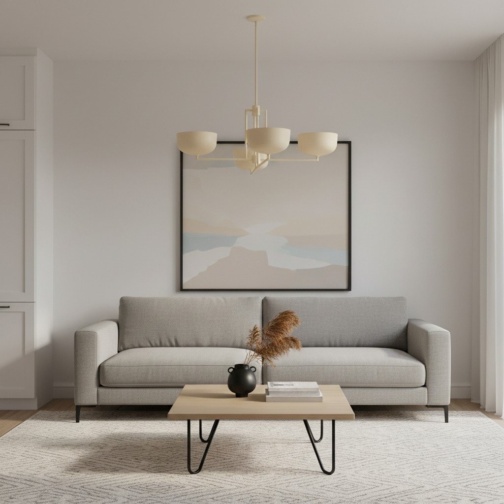 Lustrona Multi-Light Kroonluchter met Metalen Koepelkappen - Gestroomlijnd Modern voor de Eetkamer HL1872